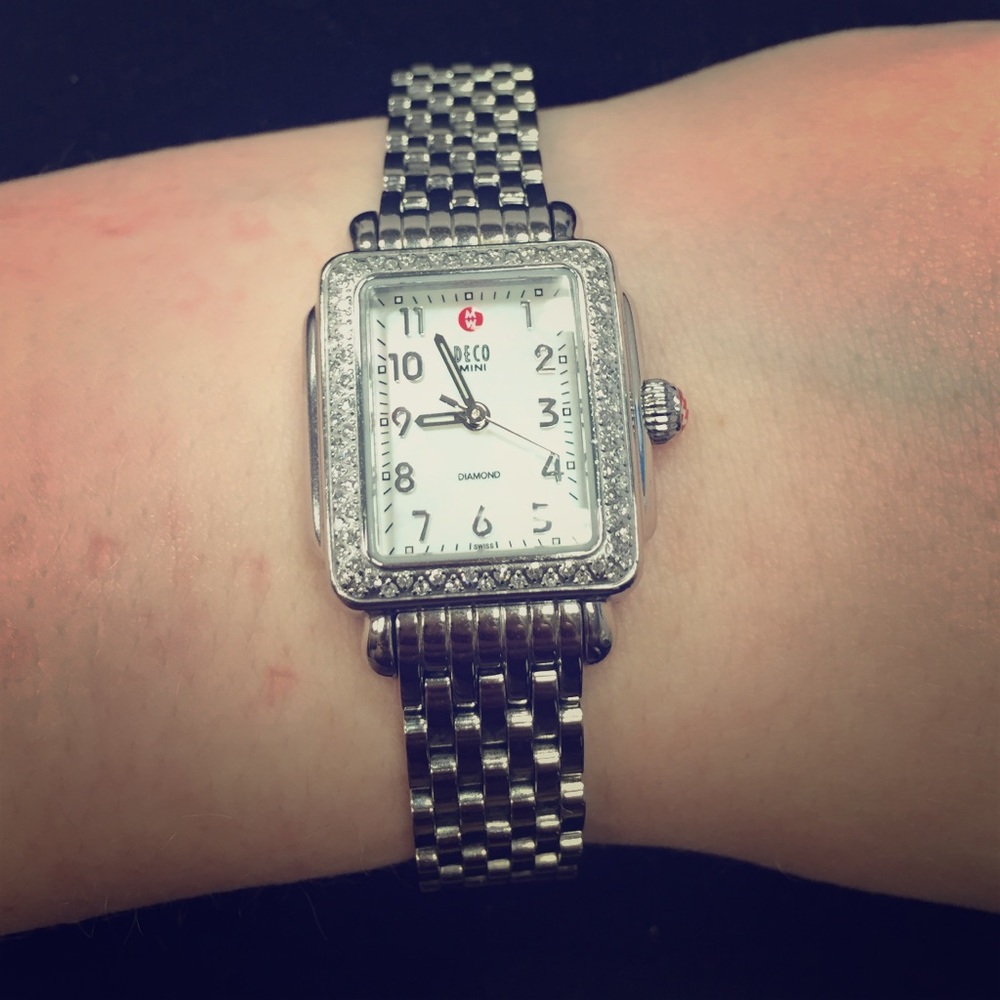 ✨✨ Michele Deco Mini Diamond Watch STUNNING!